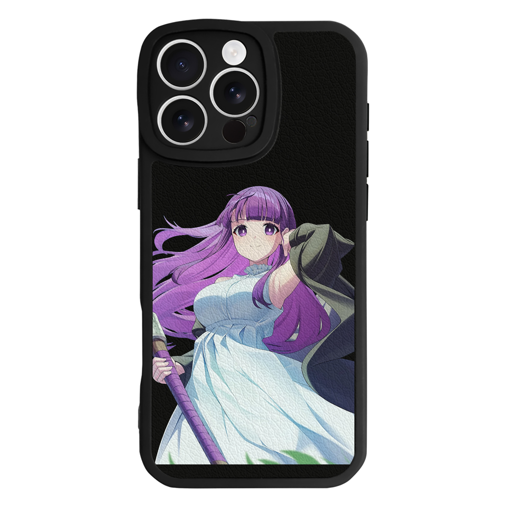 （画像用） 葬送のフリーレン Frieren 【iPhone 16シリーズ対応】シリコンスマホケース（レザー調） 材質：シリコン